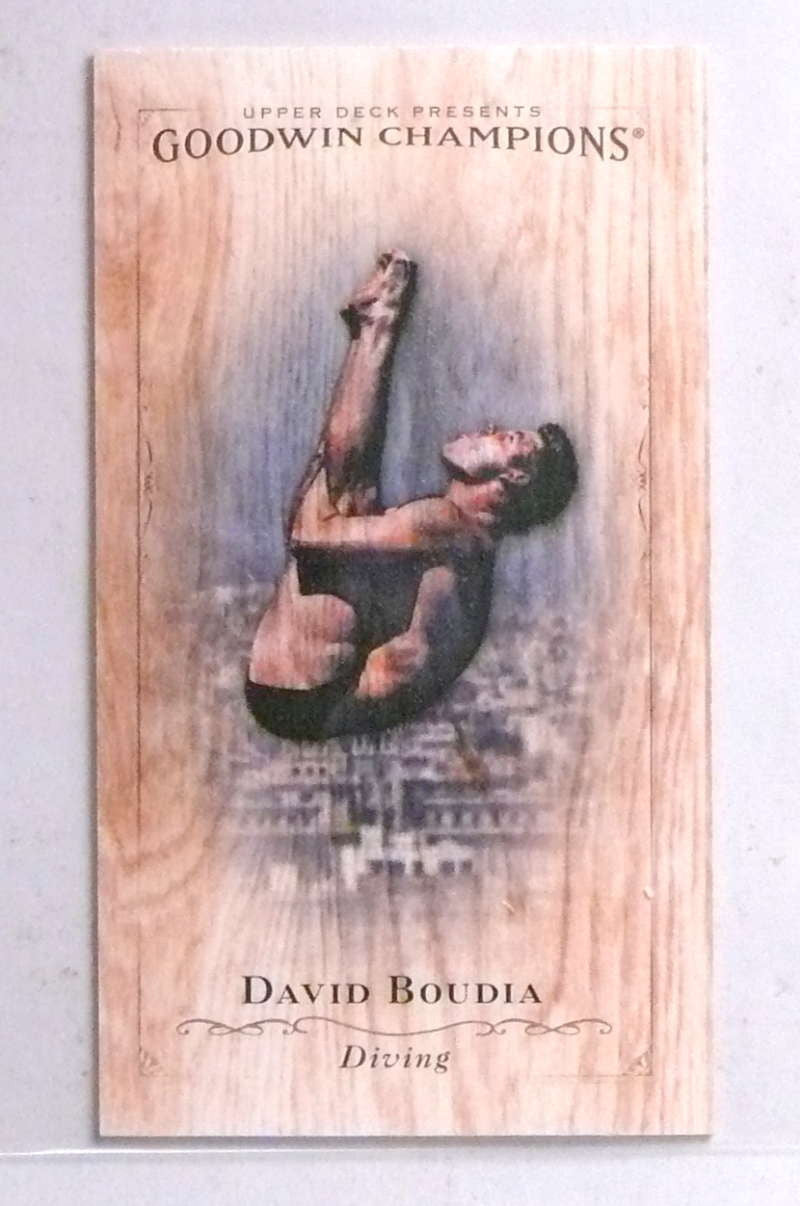 2016 Upper Deck Goodwin Champions Wood Lumberjack David Boudia #D1/8