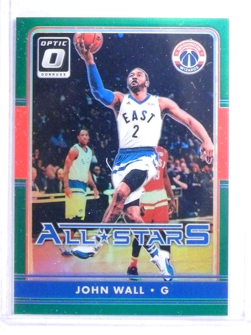 SOLD 14698 2016-17 Panini Optic All-Stars Green Prizm John Wall #D5/5 #16