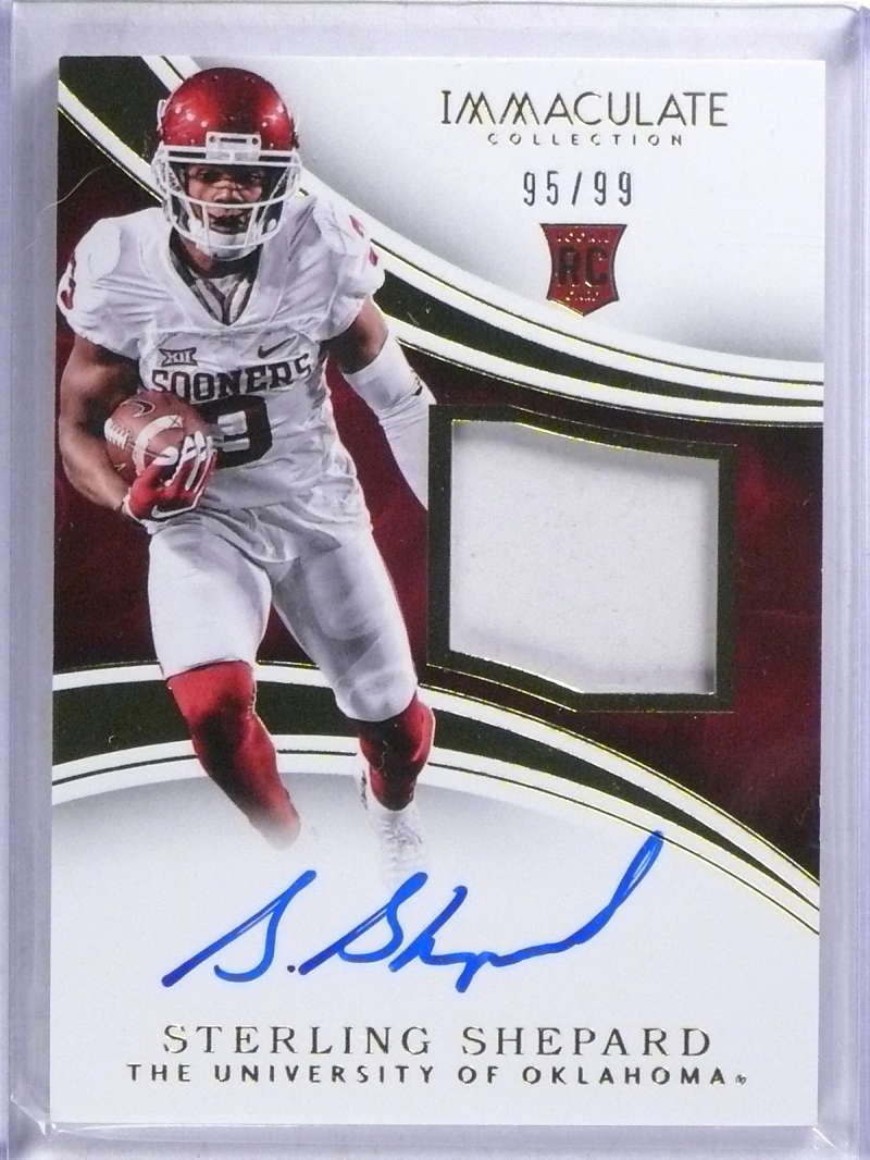 DELETE 15251 2016 Panini Immaculate College Sterling Shepard autograph patch rc #/99