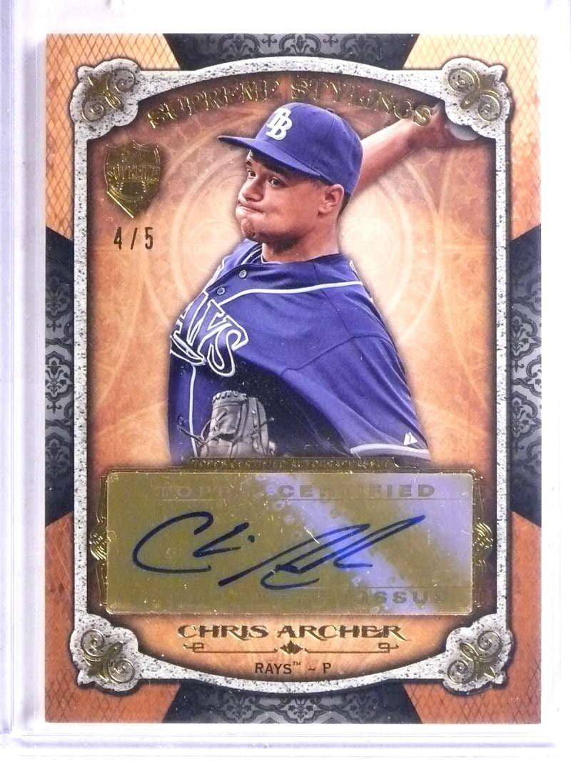 DELETE 15361 2013 Topps Supreme Stylings Chris Archer autograph auto #D4/5 #SS-CA