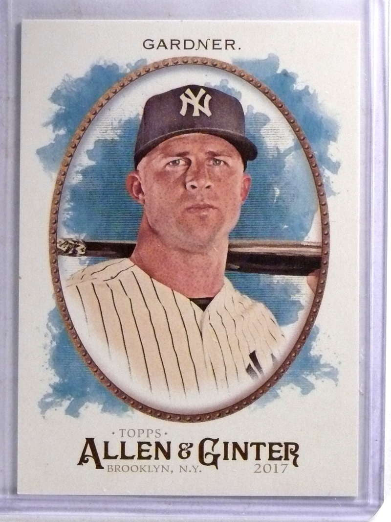DELETE 15387 2017 Topps Allen & Ginter Glossy Parallel Brett Gardner #D 1/1 #105