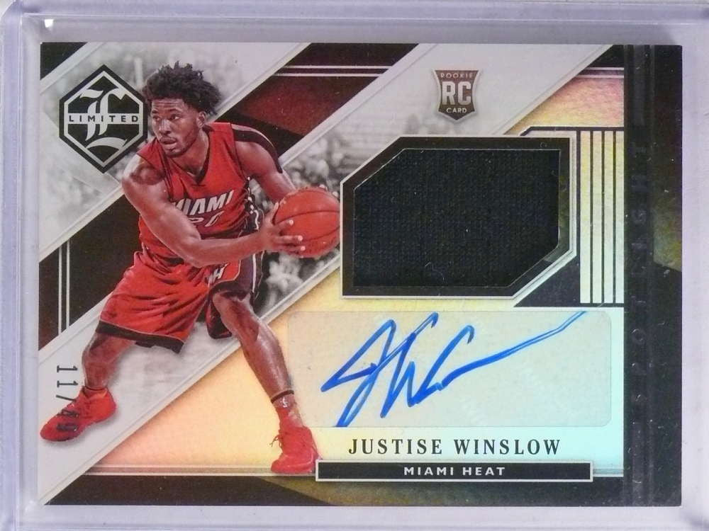 DELETE 15412 2015-16 Limited Spotlight Justise Winslow autograph jersey rc #D11/49 