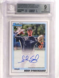 DELETE 15642 2016 Bowman Inceptionized Noah Syndergaard autograph rc #D14/30 BGS 9