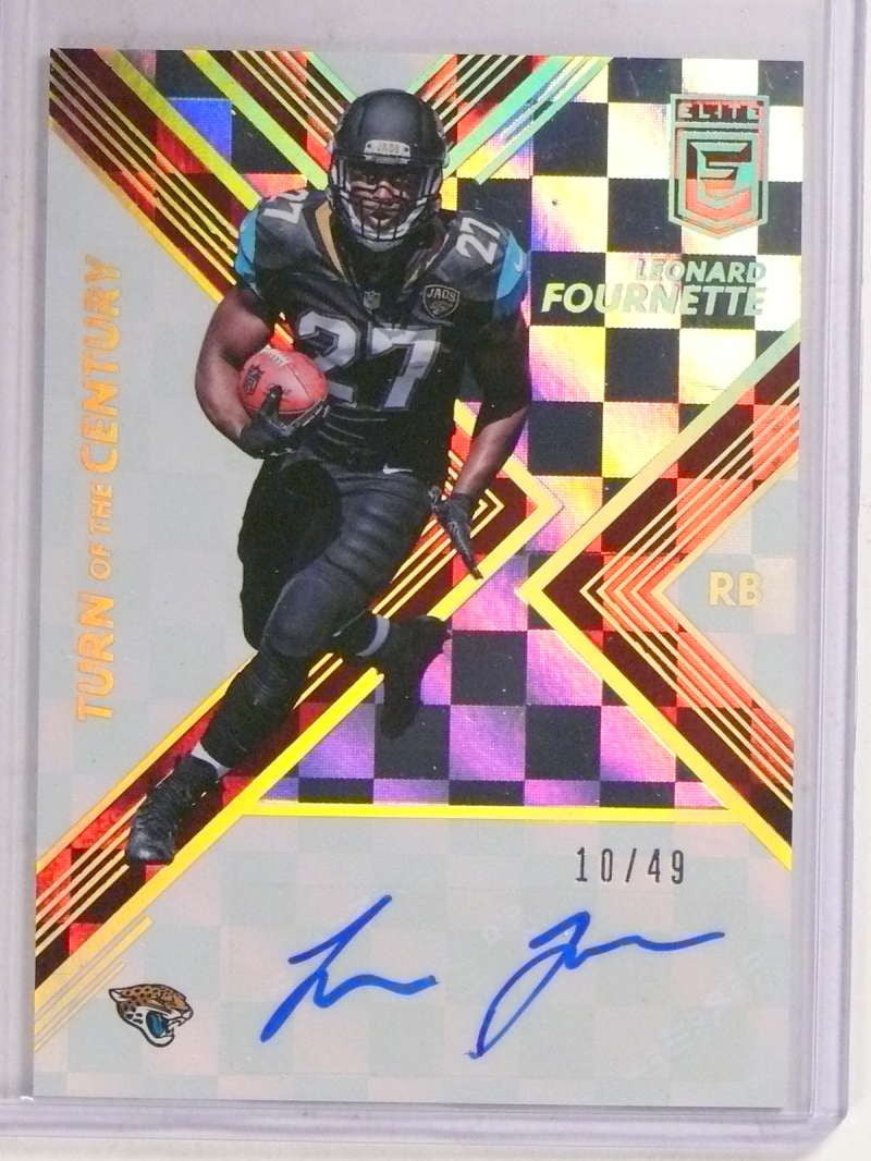 DELETE 16088 2017 Donruss Elite Turn Of Century Leonard Fournette autograph rc #D10/49