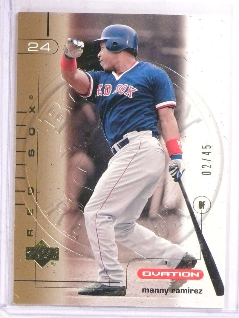 2002 Upper Deck Ovation Gold Manny Ramirez #D02/45 #16