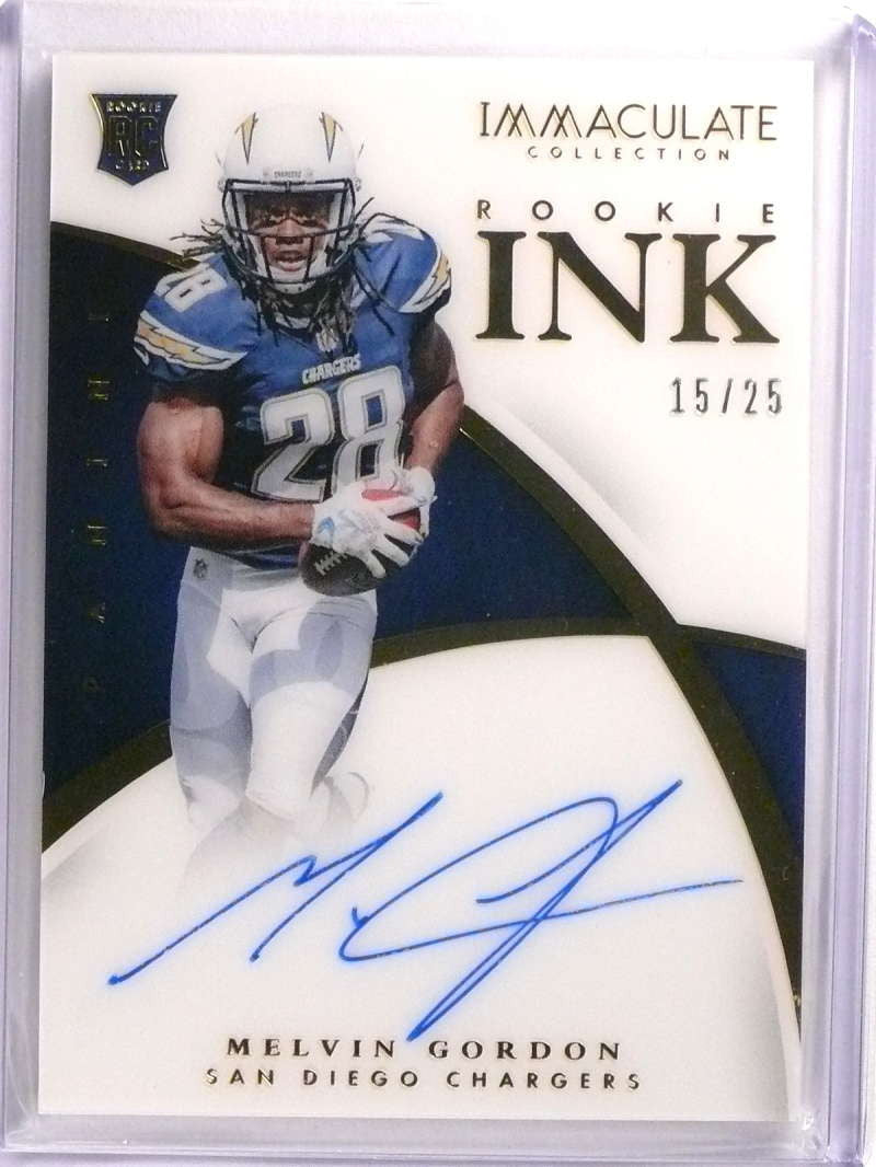 DELETE 17078 2015 Immaculate Rookie Ink Melvin Gordon autograph auto rc #D15/25