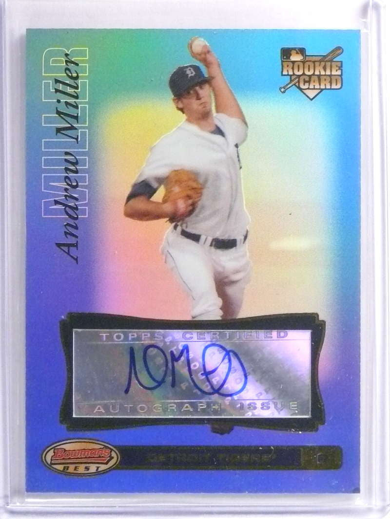 DELETE 17312 2007 Bowman's Best Blue Andrew Miller Rookie Autograph #D13/99 #85