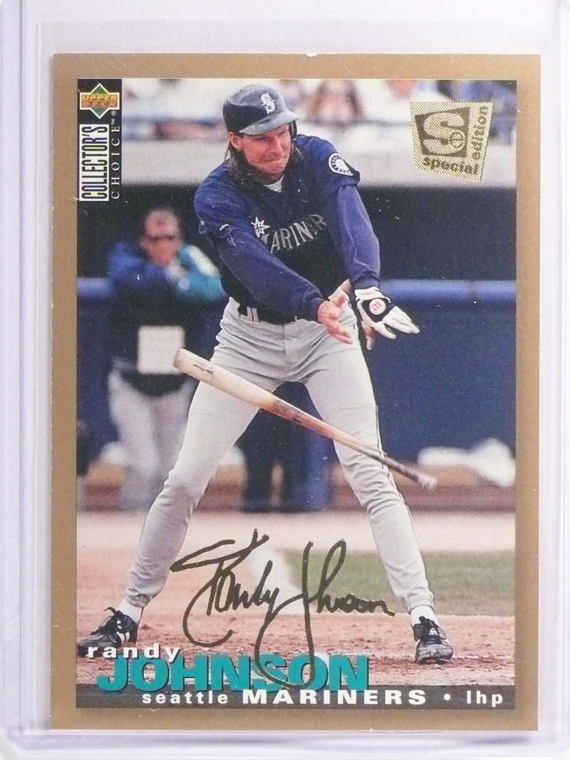 1995 Collector's Choice SE Gold Signature Randy Johnson #123
