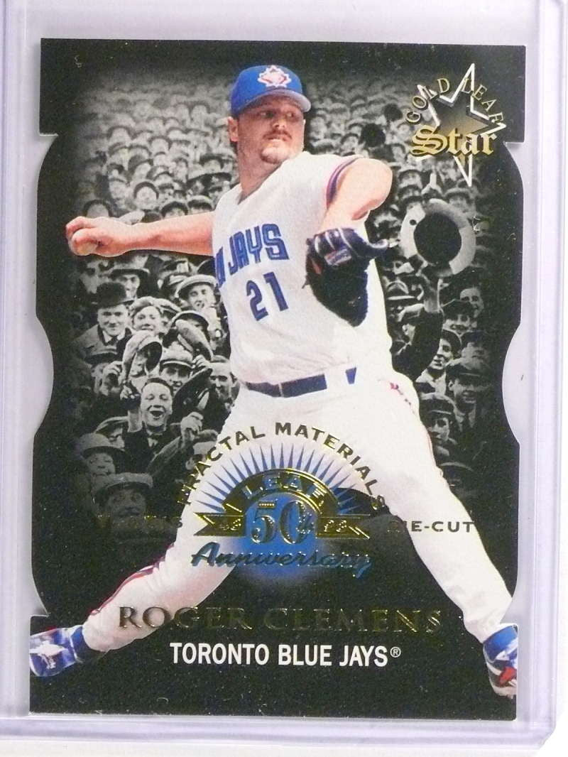 DELETE 17537 1998 Leaf Fractal Materials Die Cuts Roger Clemens #D0006/100 #167