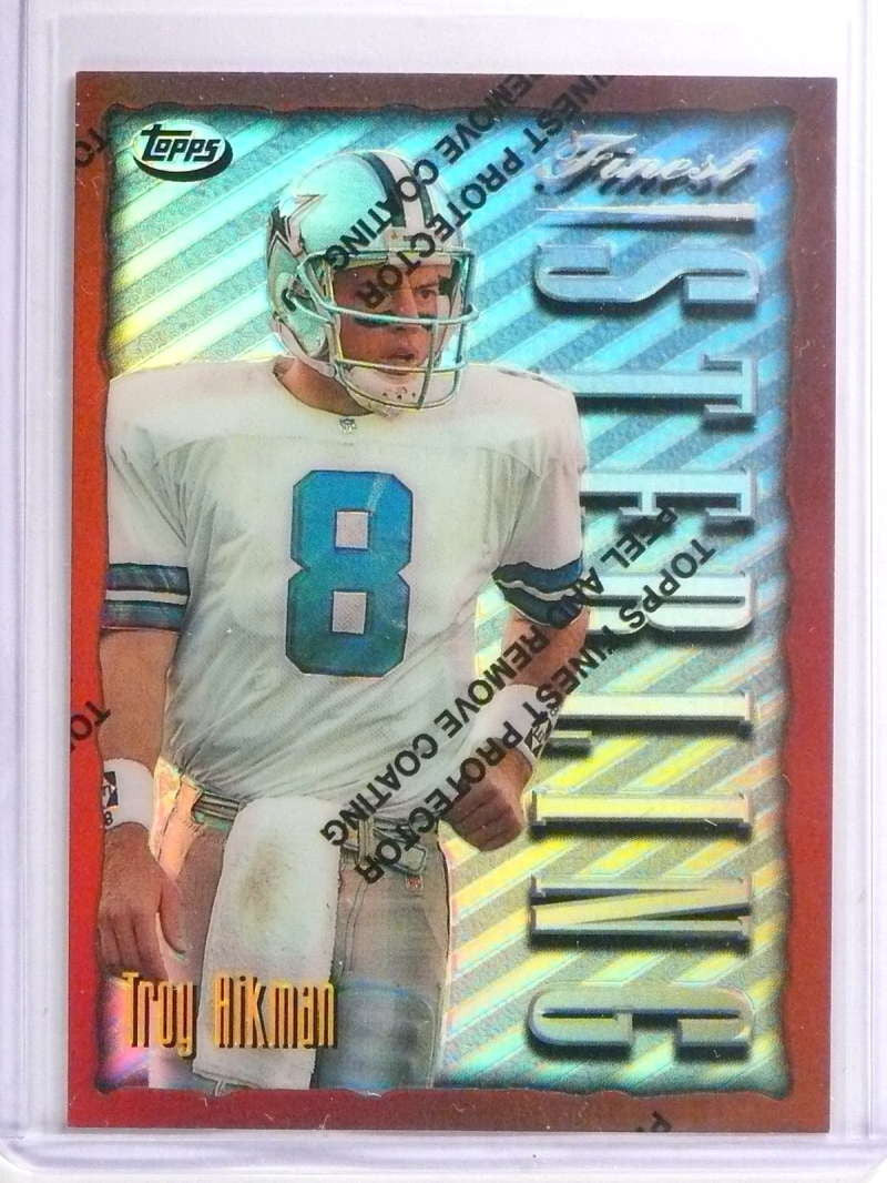 DELETE 17804 1996 Topps Finest Bronze Common Refractor Troy Aikman #134