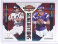 2010 Panini Threads Generations Foil Tarkenton Favre #D034/100 #6