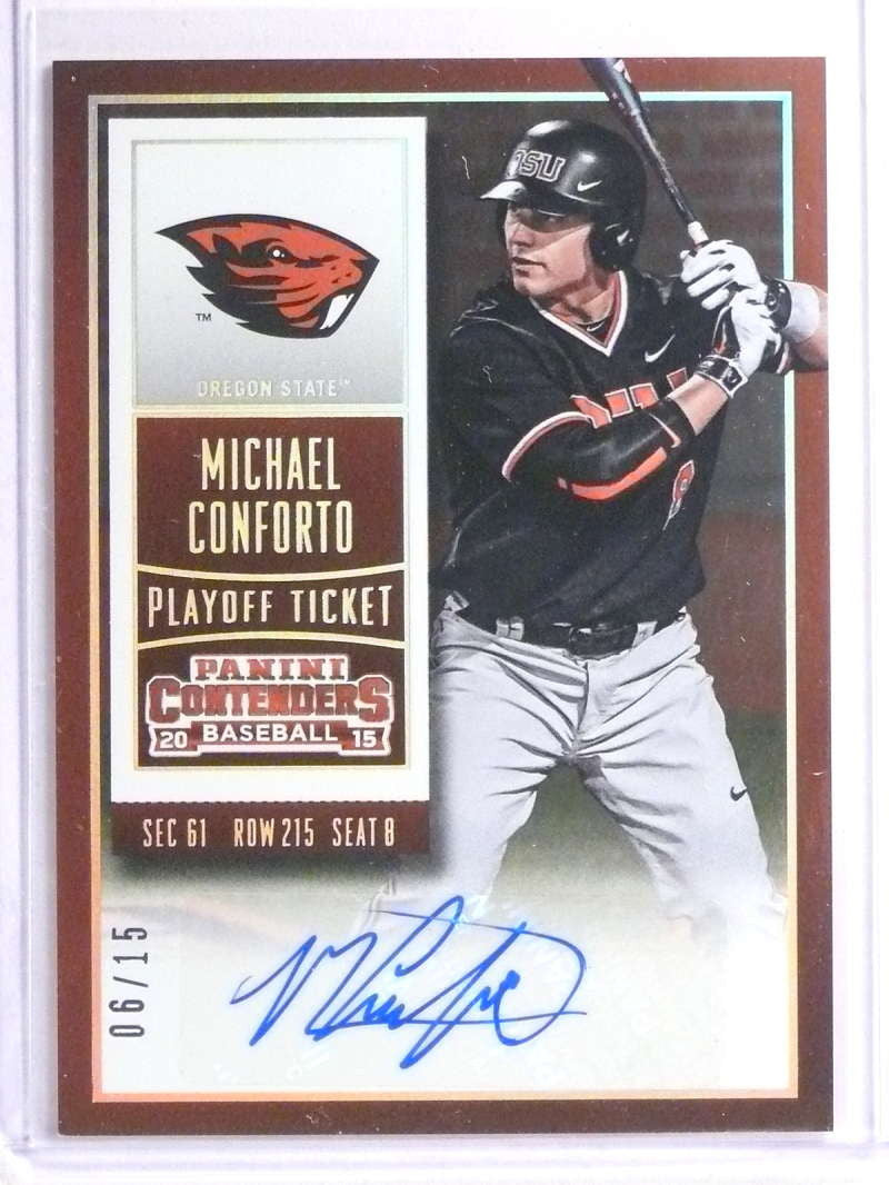 DELETE 17979 2015 Panini Contenders Michael Conforto autograph auto rc rookie #D06/15