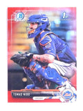 DELETE 18020 2017 Bowman Chrome Mini Red Refractor Tomas Nido rc rookie #D06/10