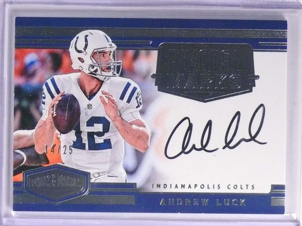 DELETE 18074 2016 Plates Patches Pivotal Marks Andrew Luck autograph auto #D14/25