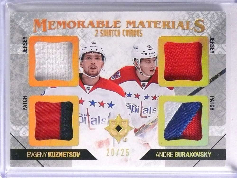 DELETE 18143 2014-15 Ultimate Combos Kuznetsov Burakovsky jersey patch #D20/25