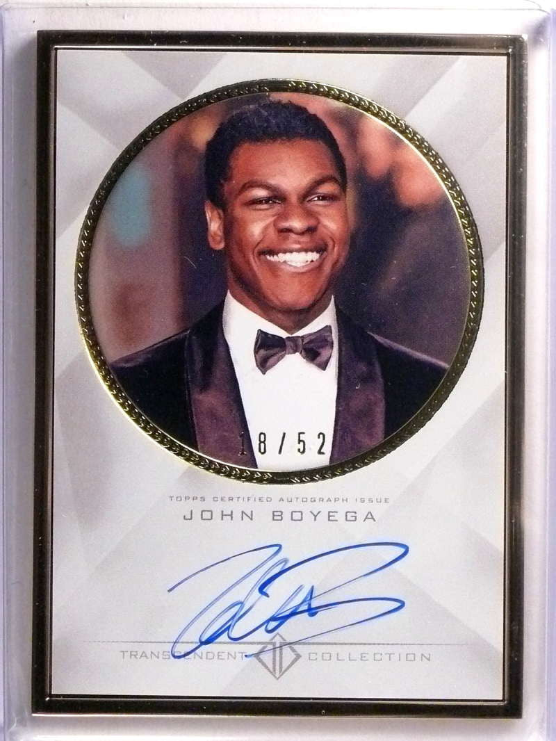 2016 Topps Transcendent John Boyega Autograph auto #D18/52 Star Wars