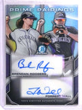 DELETE 18186 2015 Bowman Chrome Prime Pairings Rodgers Wall Rookie Autograph #D/25