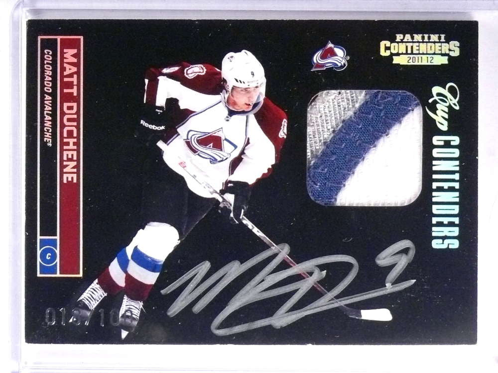 DELETE 18472 2011-12 Panini Contenders Cup Matt Duchene Patch Autograph #D018/100 #109
