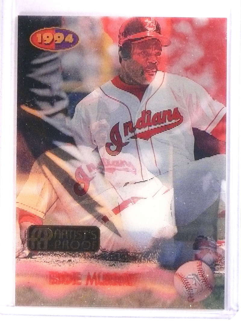 DELETE 18635 1994 Sportflics Rookie/Traded Artist's Proof Eddie Murray #91