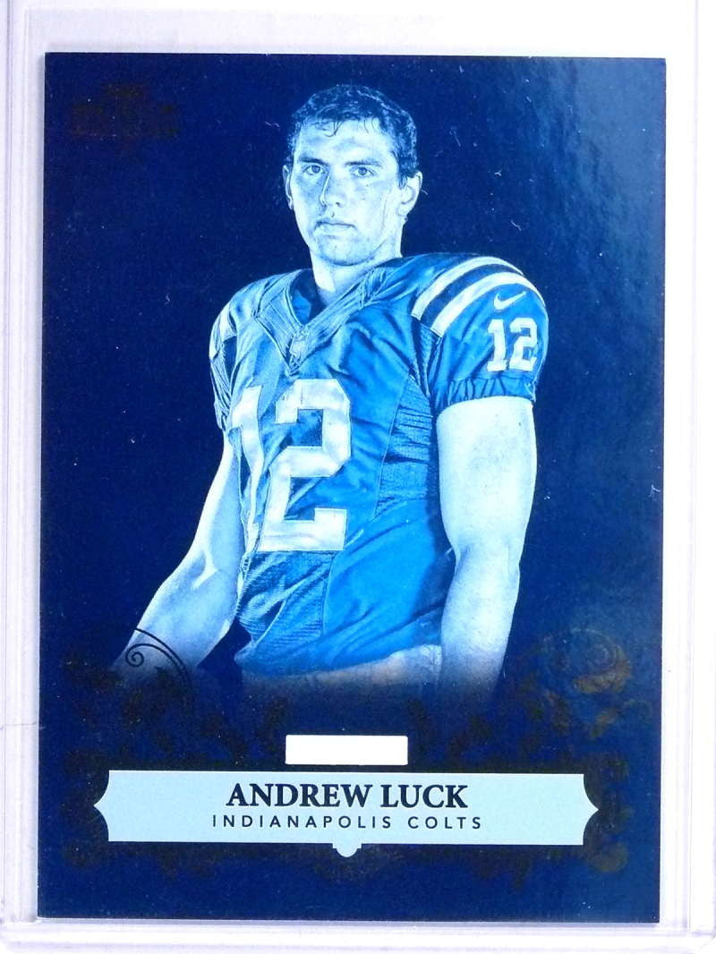 2012 Panini Black Friday Foil Make Ready Cyan Andrew Luck rookie rc sp/5