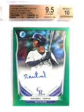DELETE 19473 2014 Bowman Chrome Green Refractor Raimel Tapia auto rc #D33/75 BGS 9.5