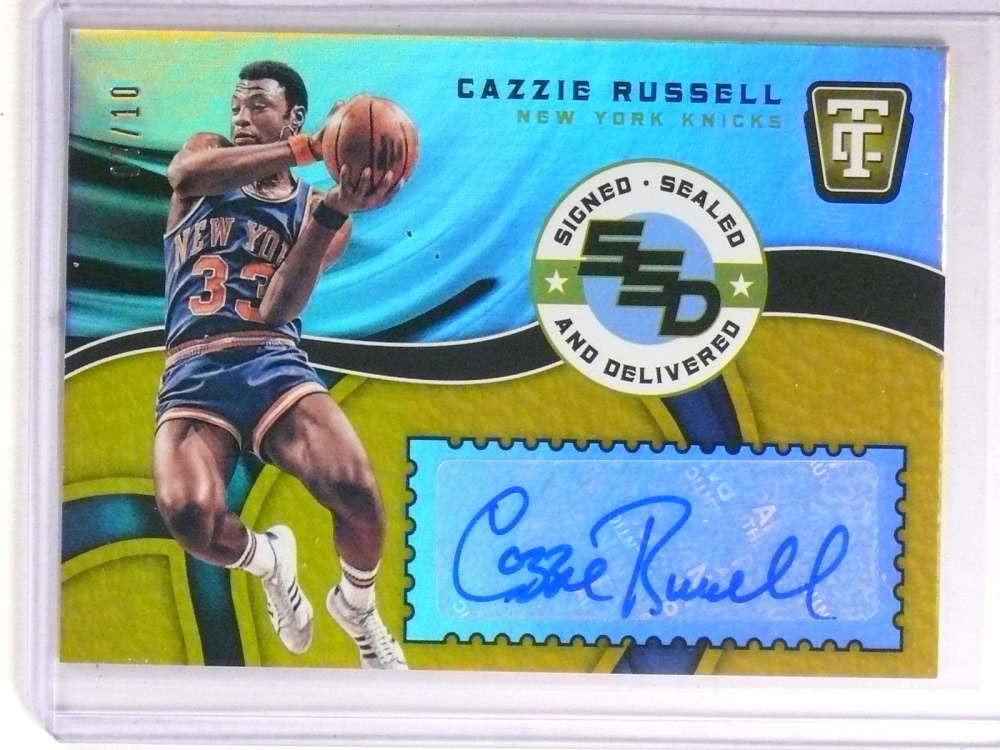 DELETE 19582 2017-18 Totally Certified Signed Sealed Gold Cazzie Russell autograph /10