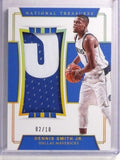 DELETE 19596 2017-18 National Treasures Dennis Smith Jr. Rookie patch #D02/10 #RJM-11