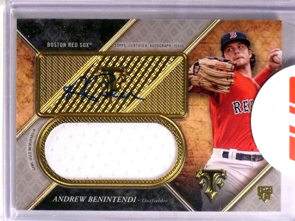 DELETE 19665 2017 Topps Triple Threads Andrew Benintendi autograph jersey rc #D53/75