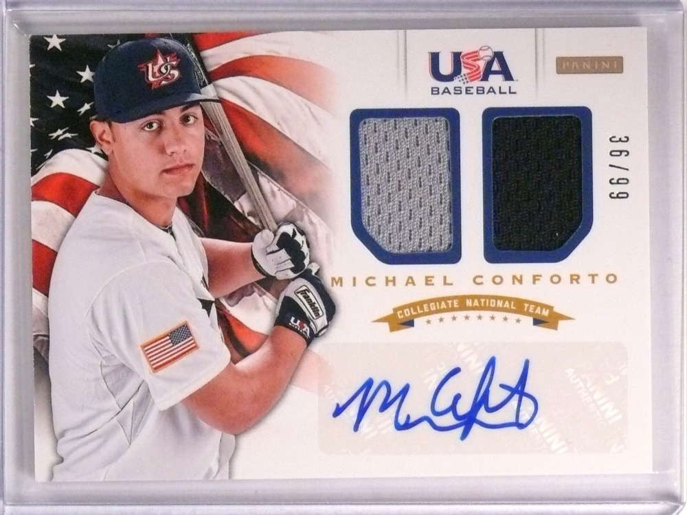 DELETE 19710 2012 Panini USA Baseball Michael Conforto autograph auto jersey #D36/99