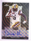 DELETE 19860 2018 Leaf Metal Draft Black Shimmer Derrius Guice autograph rc #D2/7 #DG1