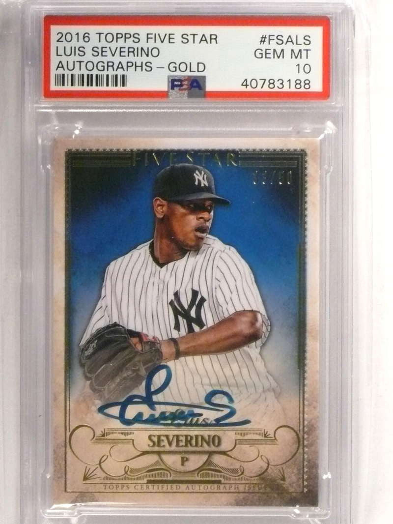 DELETE 19950 2016 Topps Five Star Luis Severino autograph auto #D33/50 PSA 10 GEM MINT