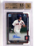 DELETE 19963 2015 Bowman Chrome Draft Andrew Benintendi autograph auto rc BGS 9.5