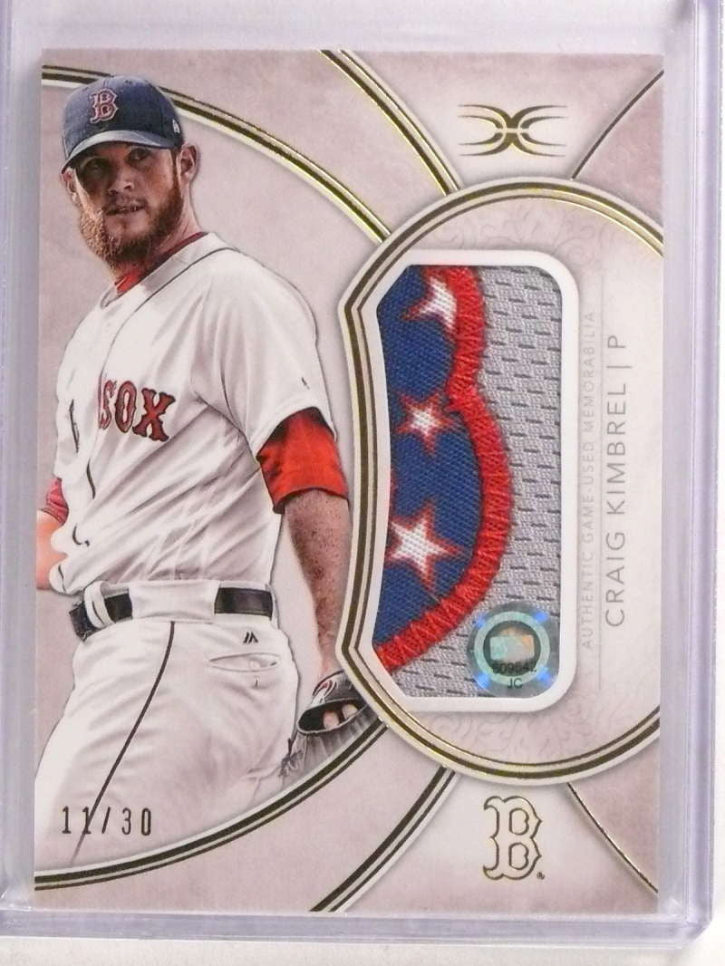 DELETE 20369 2018 Topps Definitive Craig Kimbrel 3clr logo patch #D11/30 #DJRC-CK1