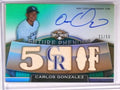 DELETE 20797 2011 Topps Triple Threads Carlos Gonzalez autograph nat #D21/50 #150