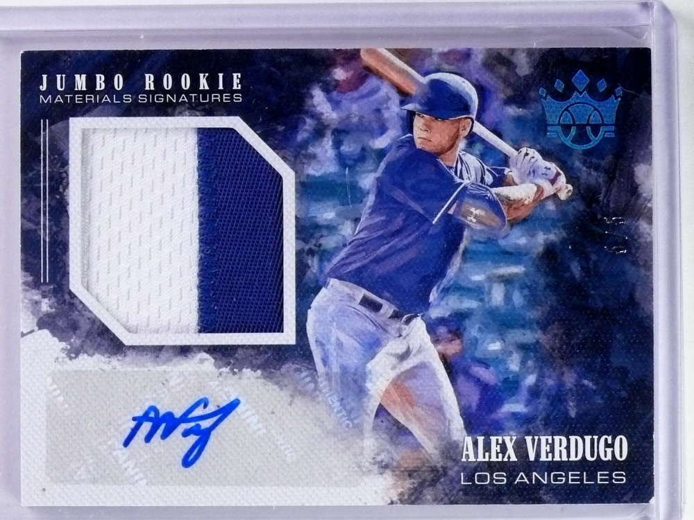 DELETE 20945 2018 Diamond Kings Alex Verdugo Jumbo Rookie Patch Autograph Blue #/5