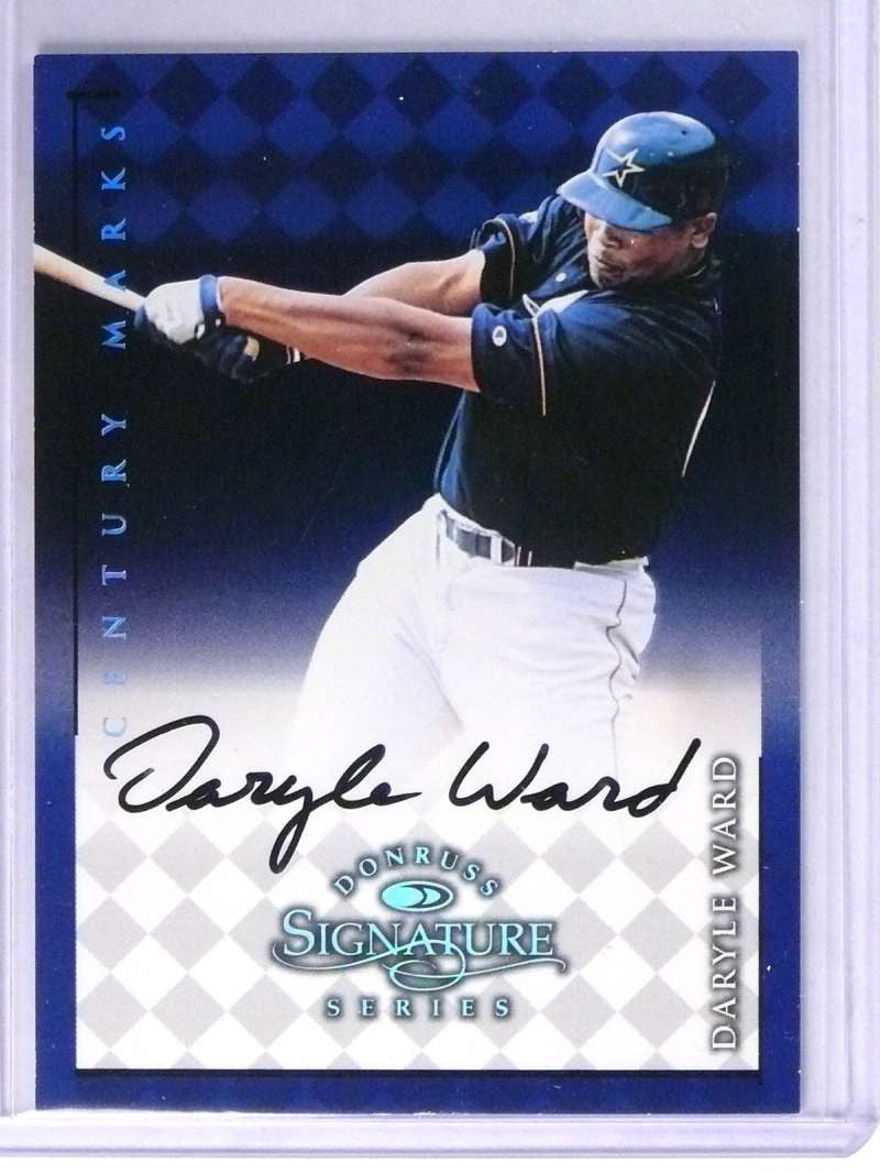 DELETE 20966 1998 Donruss Signature Series Century Marks Daryle Ward utograph SP/100