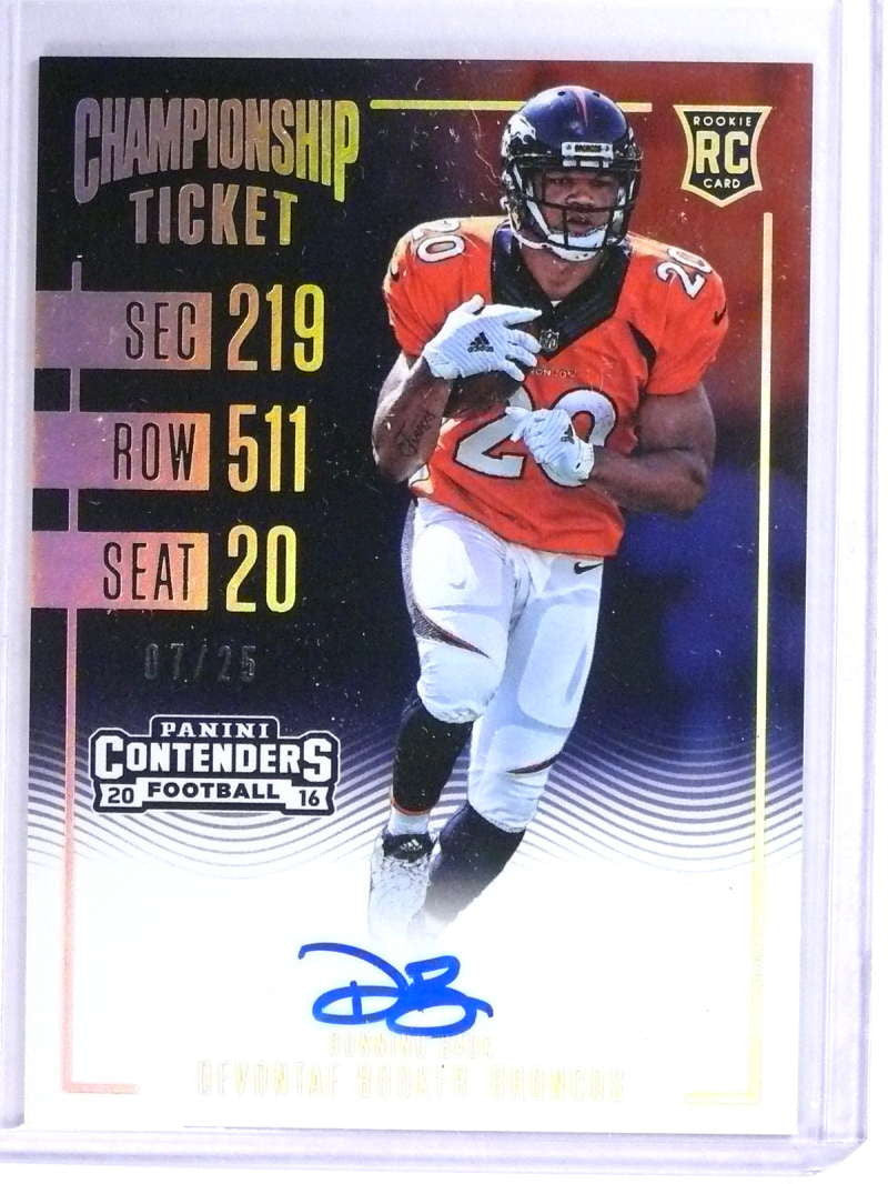 DELETE 21116 2016 Contenders Chmpionship DeVontae Booker Autograph rc #D07/25 