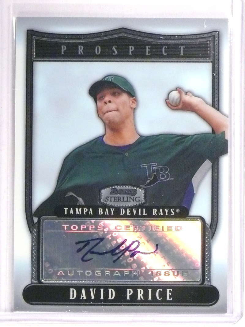 DELETE 21371 2007 Bowman Sterling Prospects David Price Rookie RC Autograph #BSPDPP