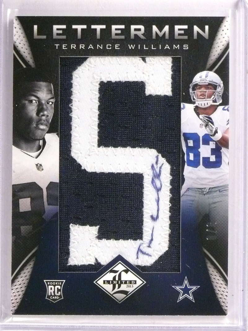 DELETE 21577 2013 Panini Limited Lettermen Rookie RC Autograph Terrance Williams #D8/8