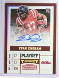 DELETE 21592 2017 Contenders Draft Picks Red Jersey Evan Engram Rookie Autograph #d/15