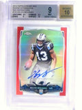 DELETE 21608 2014 Topps Chrome Mini Red Refractor Kelvin Benjamin autograph rc #/5 BGS9