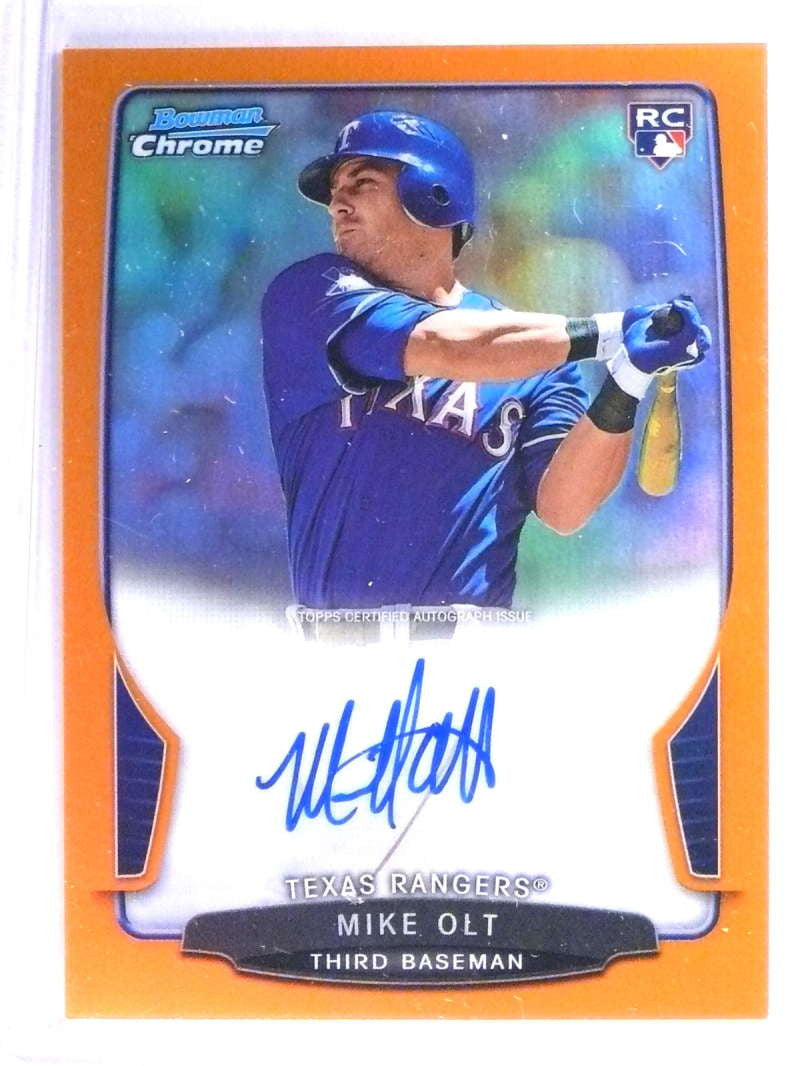 DELETE 21723 2013 Bowman Chrome Rookie Orange Refractor Autograph Mike Olt #D07/25 