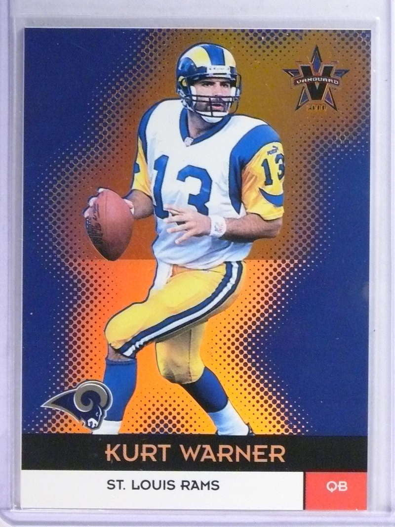 2000 Pacific Vanguard Gold Kurt Warner #D075/122 #112 Rams