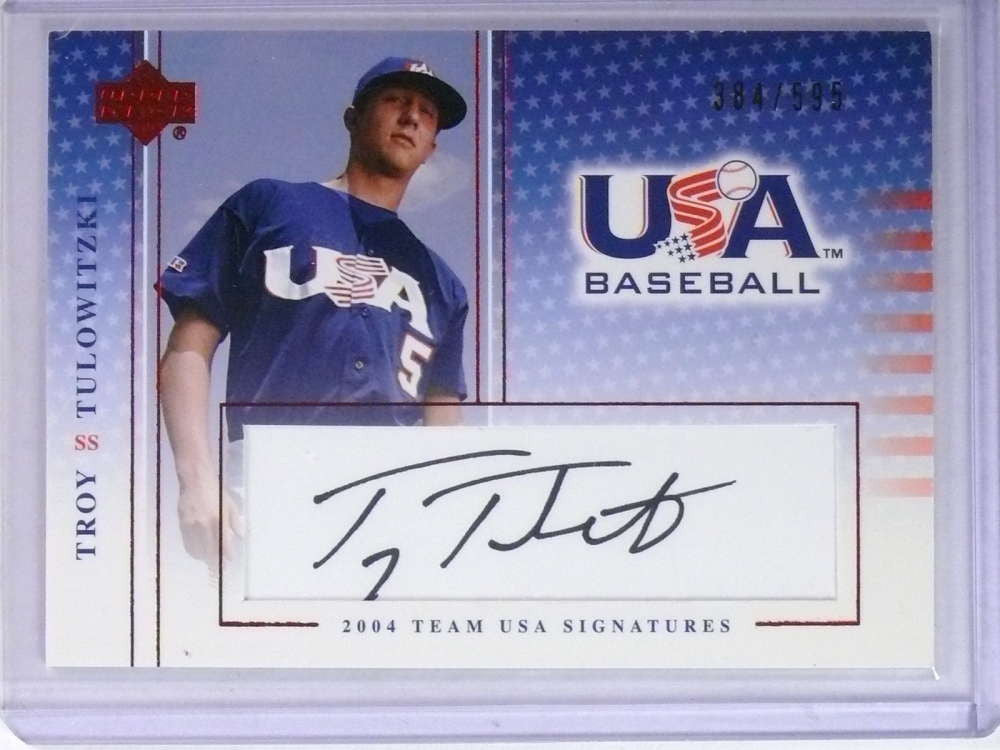 DELETE 22162 2004-05 USA Baseball National Team Autograph Troy Tulowitzki #D384/595 #42