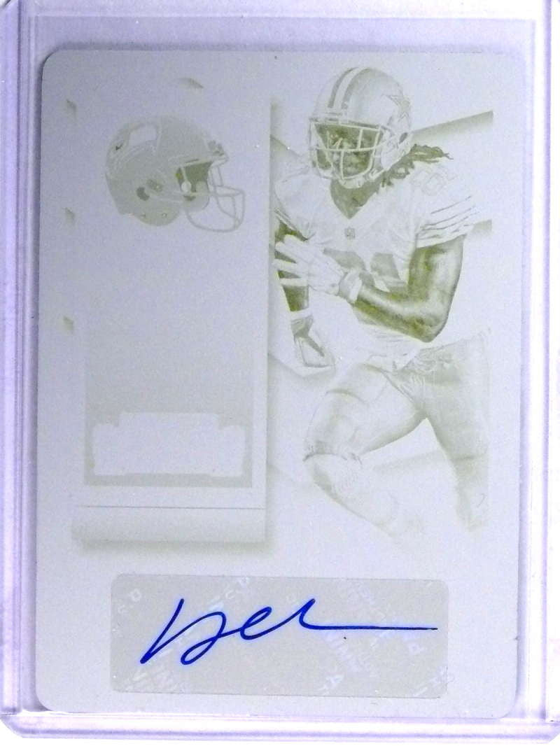 DELETE 22461 2015 Contenders Yellow Printing Plate Autograph Deontay Greenberry #D1/1