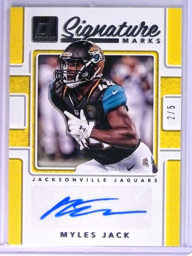 DELETE 22489 2017 Donruss Signature Marks Myles Jack Rookie Autograph #D2/5 #SMMJK