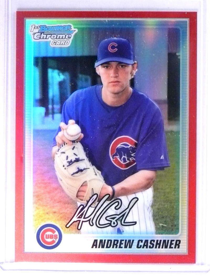 DELETE 22767 2010 Bowman Chrome Red Refractor Andrew Cashner Rookie #D4/5 #BCP5