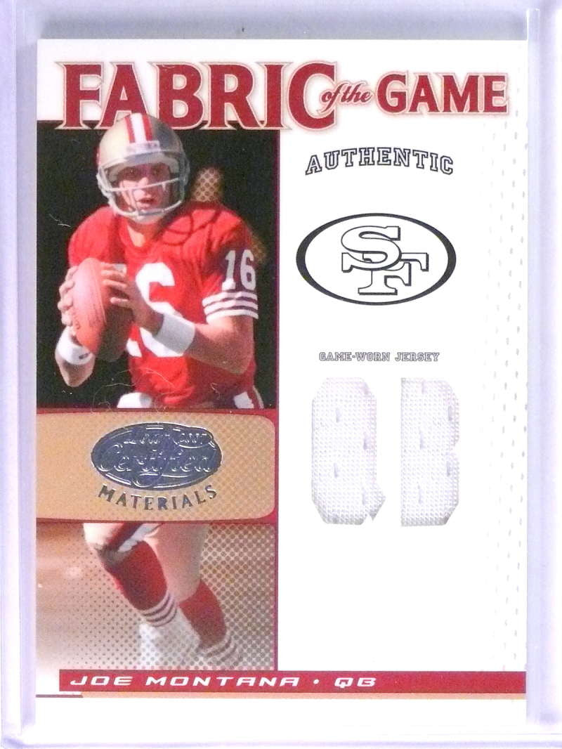 DELETE 22839 2007 Leaf Certified Fabric of the Game Joe Montana Jersey #D38/50 #FOG124