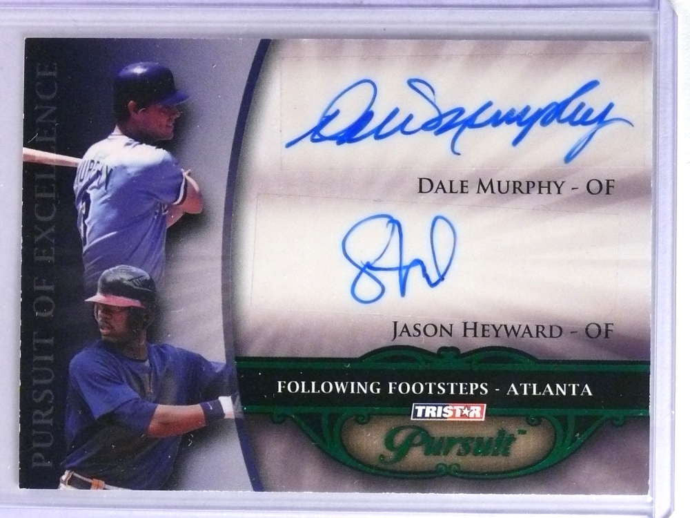 DELETE 22894 2010 TRISTAR Pursuit Green Heyward Dale Murphy Rookie Autograph #D25/25