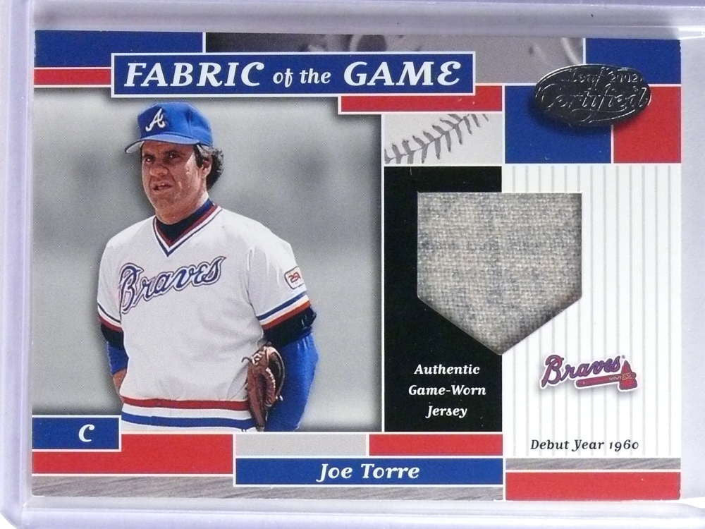 2002 Leaf Certified Fabric of the Game Joe Torre Jersey #D03/60 #FG32